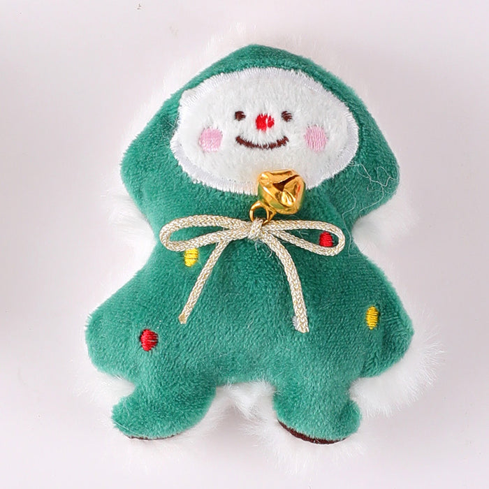 Wholesale Christmas Brooch Cute Plush Christmas Accessories Cartoon Pin Decorations Clothing Accessories