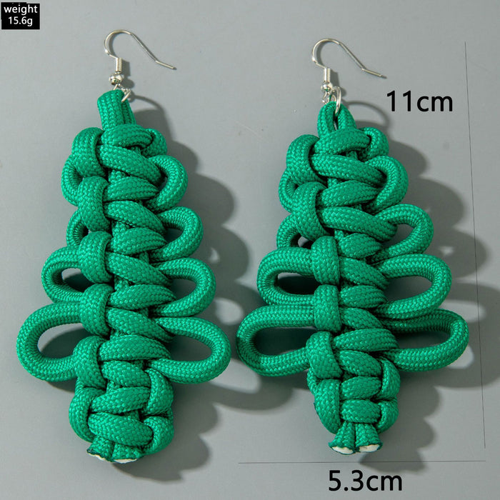 Wholesale Handmade Christmas Tree Earrings Jewelry - Trendy Winter Fashion Accessory MOQ≥2