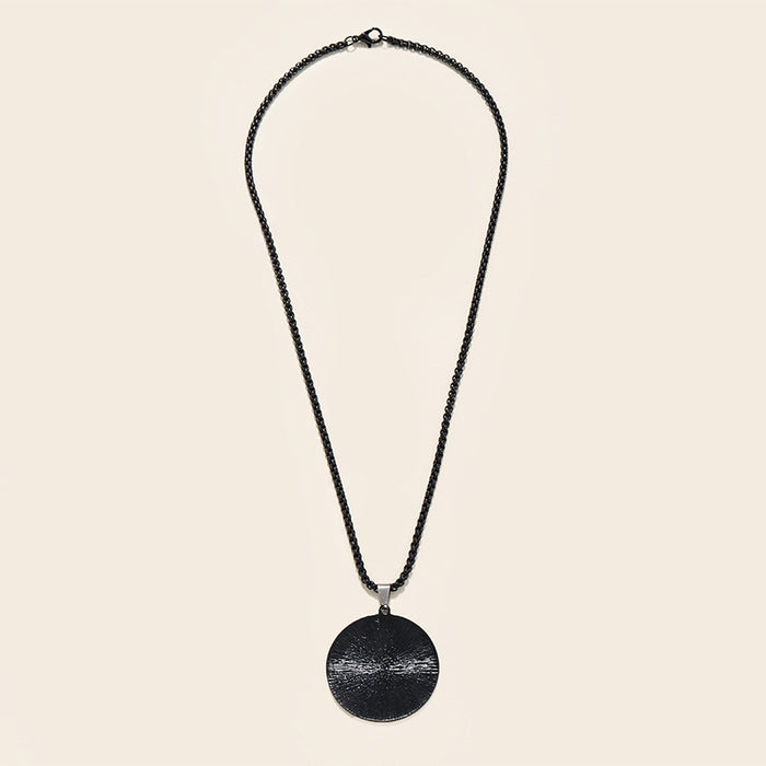 Wholesale Halloween round print bat pendant personalized colorful letters necklace