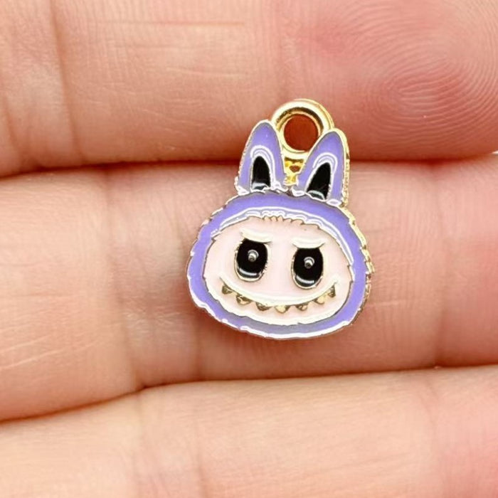 Wholesale 10pcs Alloy Oil Drip DIY Earrings,  Keychains,  Necklaces Pendant