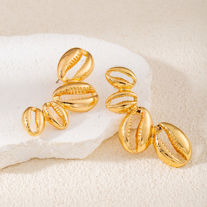 Wholesale Sunflower Starfish Summer Ocean Style Earrings