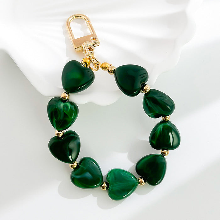 Wholesale Acrylic resin heart-shaped bead decoration