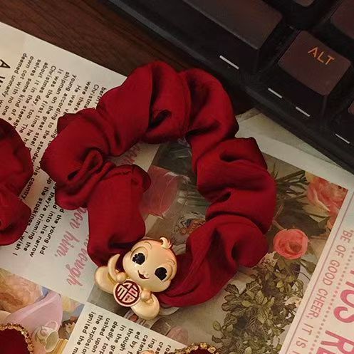 Wholesale New Year Red Year of the Snake Zodiac Birth Year Headline Hair Accessories Side Bangs Clip Jewelry Elegant All-match