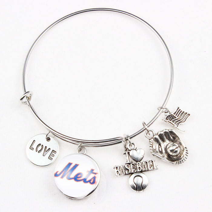 Wholesale Team bracelet alloy baseball glove small pendant bracelet