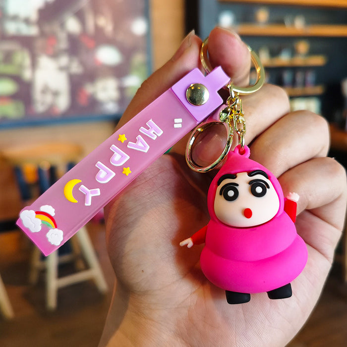 Wholesale Cartoon Silicone Doll Keychain JDC-KC-Tingm305