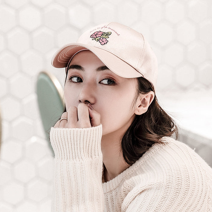 Wholesale New hat with smooth embroidery letters, sunshade baseball cap, face covering, versatile duckbill cap for young men