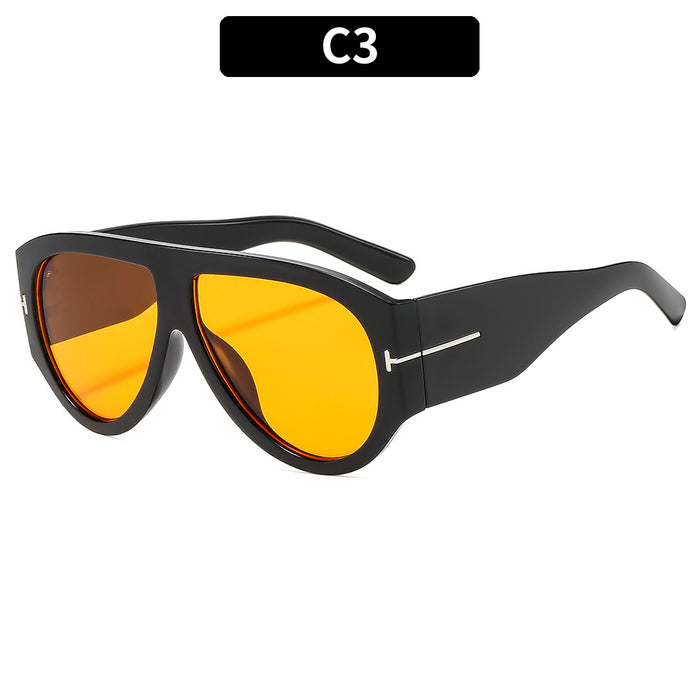 Wholesale Large Frame T-shaped Sun Protection Sunglasses