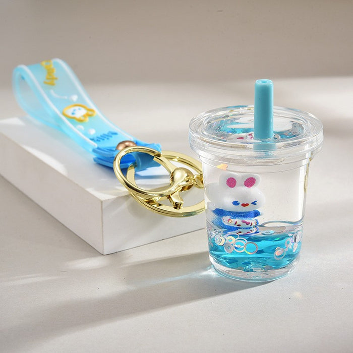 Wholesale Cloud and Sand Pendant Moon Rabbit Keychain