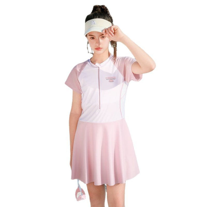 Wholesale New swimming dress style one-piece sports swimsuit