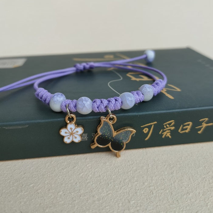 Wholesale flower bracelet female students weaving hand  jewelry