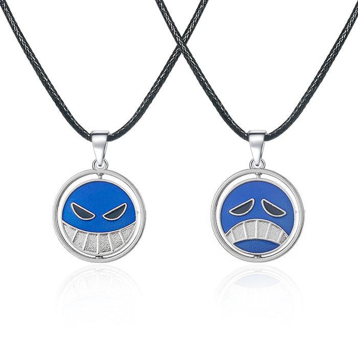 Wholesale Rotating necklace, metal trendy and versatile hanging accessory for men and women