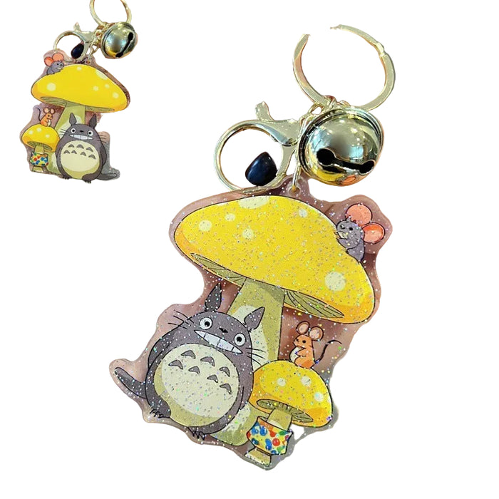 Wholesale 5 PCS Cute Cartoon Double-Sided Acrylic Keychains with Glitter