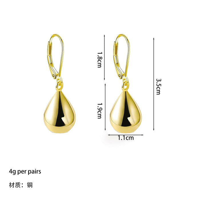 Wholesale Earrings with fashionable personality, light luxury, simple and niche design, high-end feeling, tear drop earrings