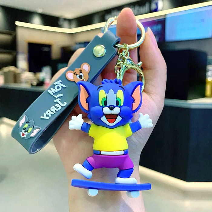 Wholesale Skateboard Key Chain Cartoon Doll School Bag Pendant Cute Pendant Small Gift