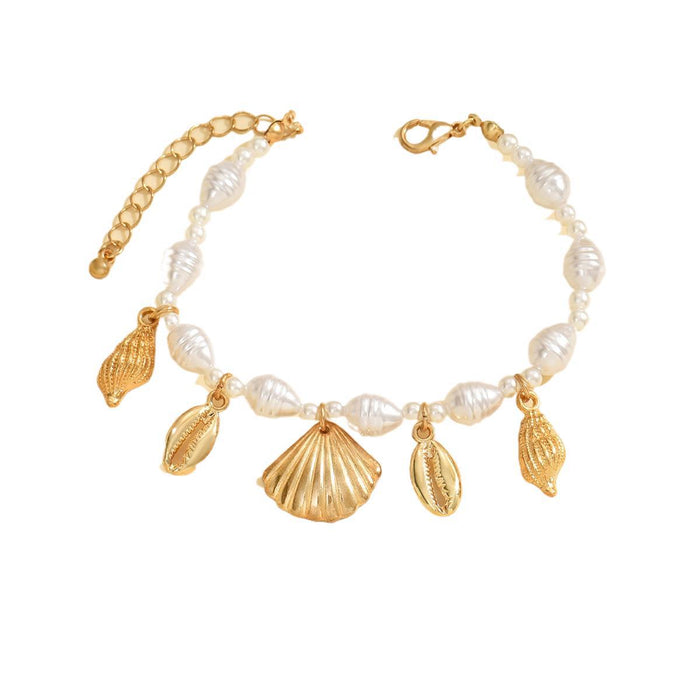 Wholesale  Fashion Irregular Imitation Pearl Bracelet