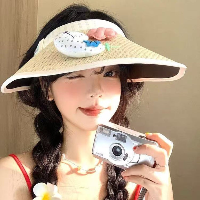 Wholesale Cute and shiny top hat with UV protection and sun protection for outdoor use