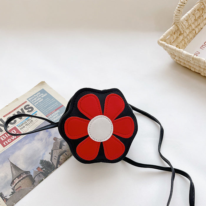 Wholesale Western style cute flower children's shoulder bag crossbody bag