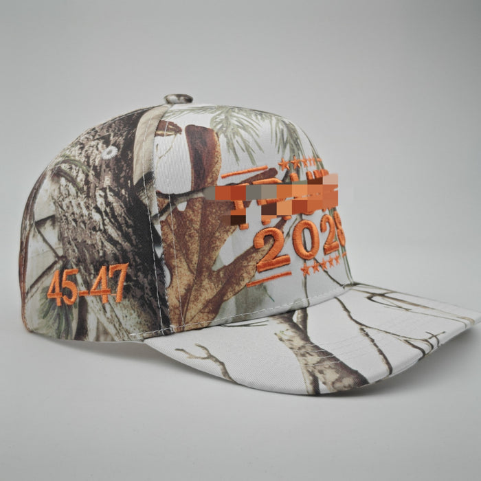 Wholesale Embroidered baseball five piece hardtop colored camouflage sunshade baseball cap
