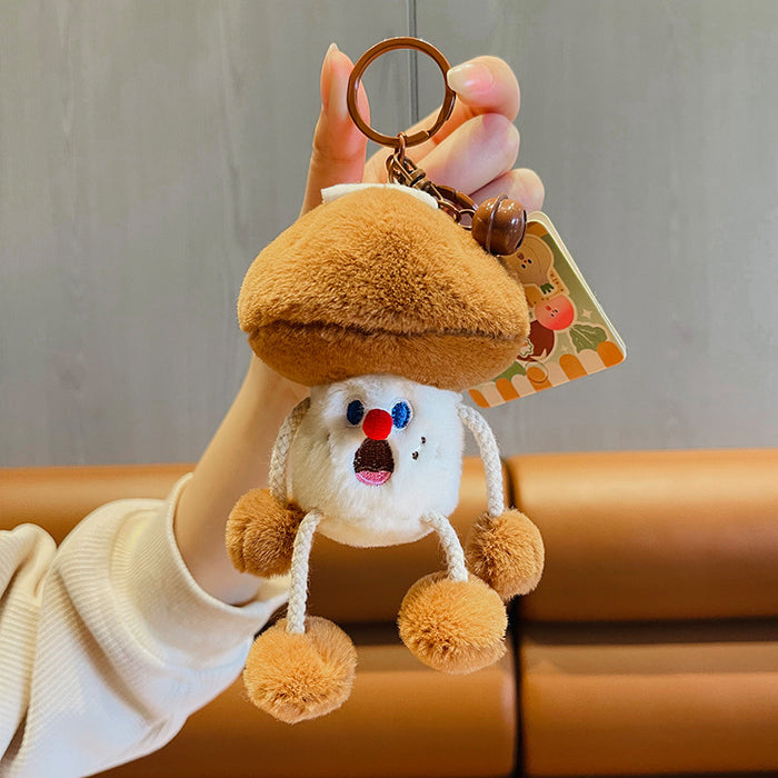 Wholesale Pull Scream Blue Flower Vegetable Plush Keychain