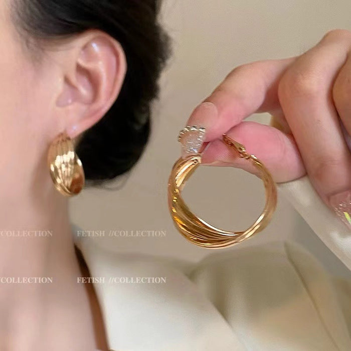 Wholesale Personality Large Hoop Earrings