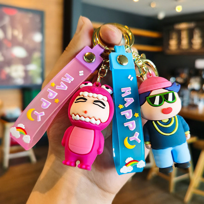 Wholesale Silicone Cartoon Doll Keychain JDC-KC-Tingm143