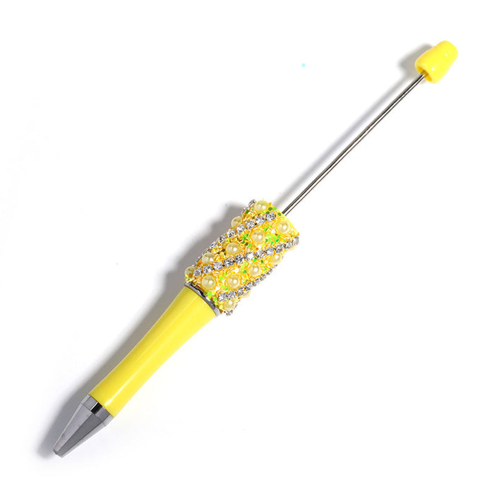 Wholesale 10pcs New Full Diamond Beaded Pen Creative Handmade DIY Resin Rhinestone Ballpoint Pen Fashion Student Gift Pen