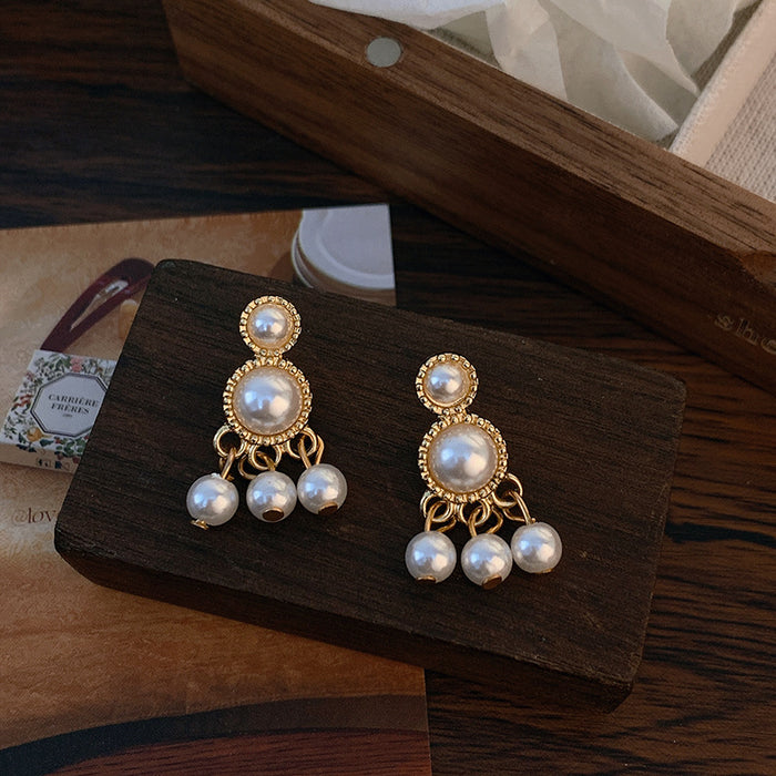 Wholesale  Silver Needle Pearl Earrings JDC-ES-AiShan004