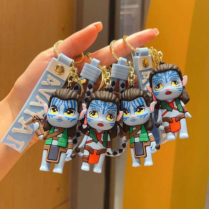 Wholesale Cartoon Keychain Doll Bag Couple Pendant Car Key Ring