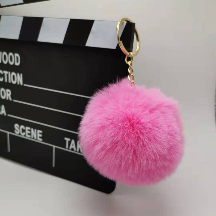 Wholesale Imitation otter rabbit fur ball hanging accessories, bags, plush keychains, pendants, accessories, gifts
