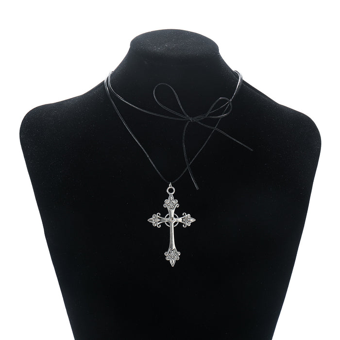 Wholesale Bow Sweet Cool Necklace Dark Necklace Women's Necklace All-match