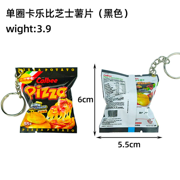 Wholesale Simulated Snack Bag Keychain Mini Snack Bag Car Keychain Pendant Bag Pendant