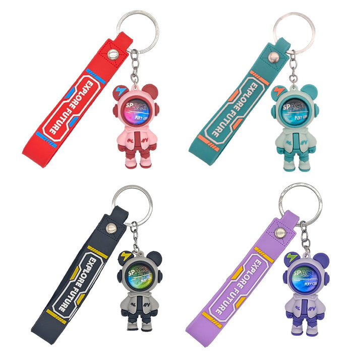 Wholesale New Keychain Space Man Cartoon Pendant Doll Car Keychain Pendant Small Gift