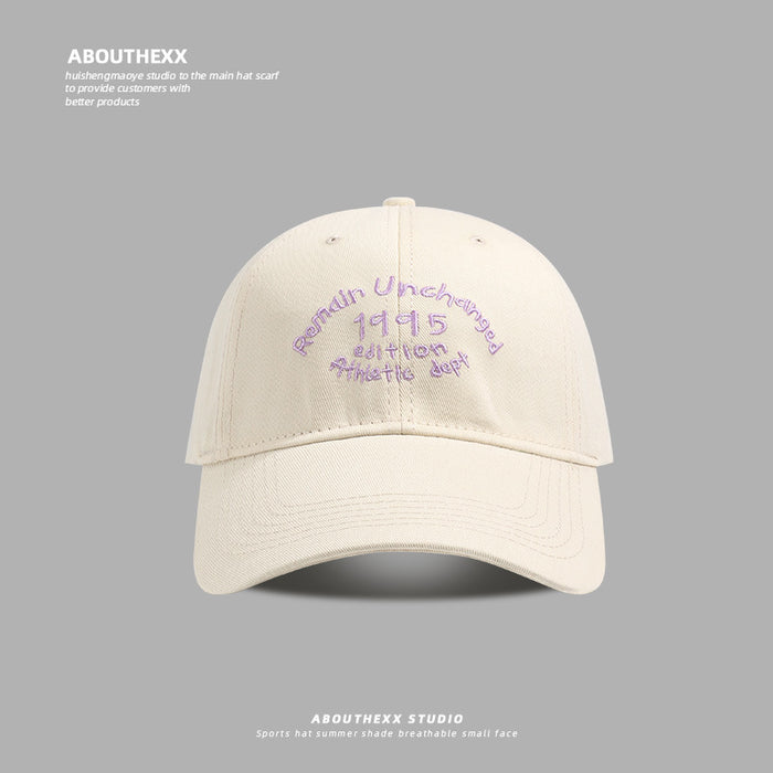 Wholesale Hat casual letter embroidered baseball cap versatile duckbill cap men's sun hat