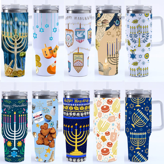 Wholesale 40oz Hanukkah Stainless Steel Thermos Cup