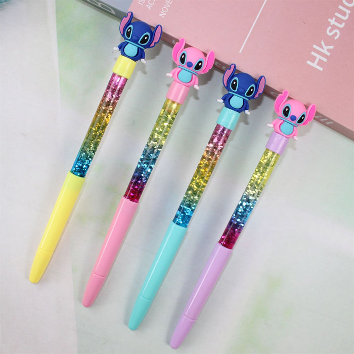 Wholesale 12pcs Plastic Colorful Quicksand Pen JDC-PN-LuoYao002
