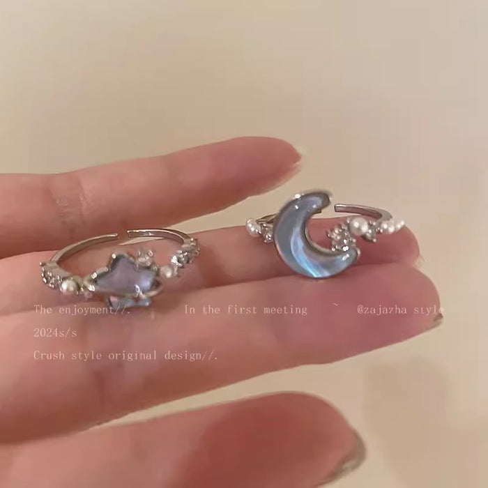 Wholesale Open mouth ring, female niche, high-end couple, index finger ring, exquisite and adjustable ring