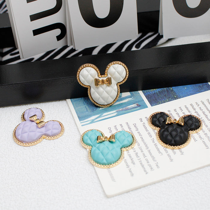 Wholesale Bow-tie checkered mouse phone stand