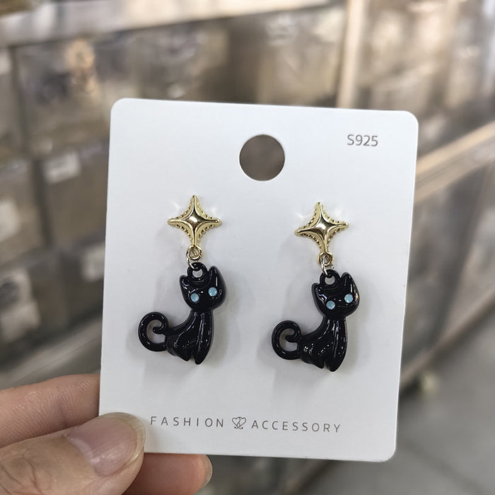 Wholesale elegant bow earrings light luxury niche design versatile creative earrings jewelry