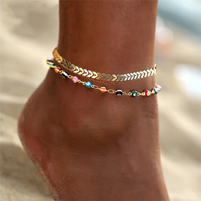 Wholesale Minimalist ankle chain, fashionable ankle chain, creative beach ankle accessory, ankle chain