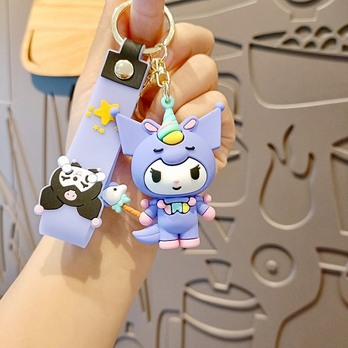 Wholesale Silicone Cartoon Doll Keychain JDC-KC-MingT205