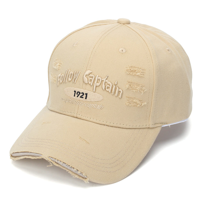 Wholesale Trendy Vintage Distressed Baseball Cap with Embroidery Lettering