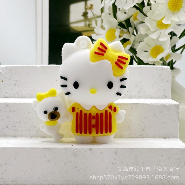 Wholesale Cartoon keychain ring, car keychain, silicone PVC soft rubber