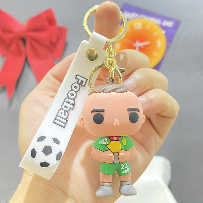Wholesale Cartoon Soccer  Keychain Bag Pendant