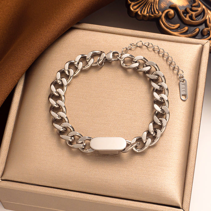 Wholesale Titanium Steel Zircon Bracelet JDC-BT-NaBao001