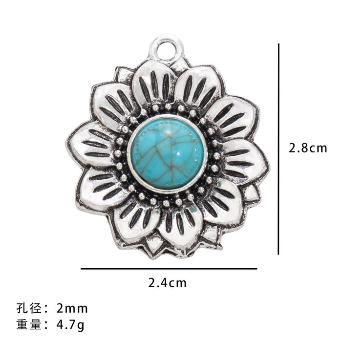 Wholesale 50pcs Turquoise Bohemian Ethnic Style Earrings