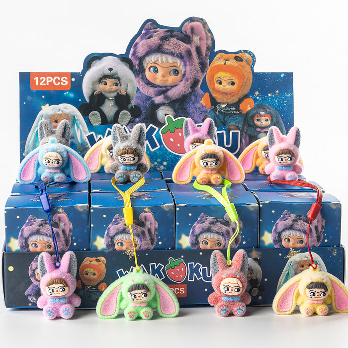 Wholesale Crown flocking ornaments doll children' s toy blind box