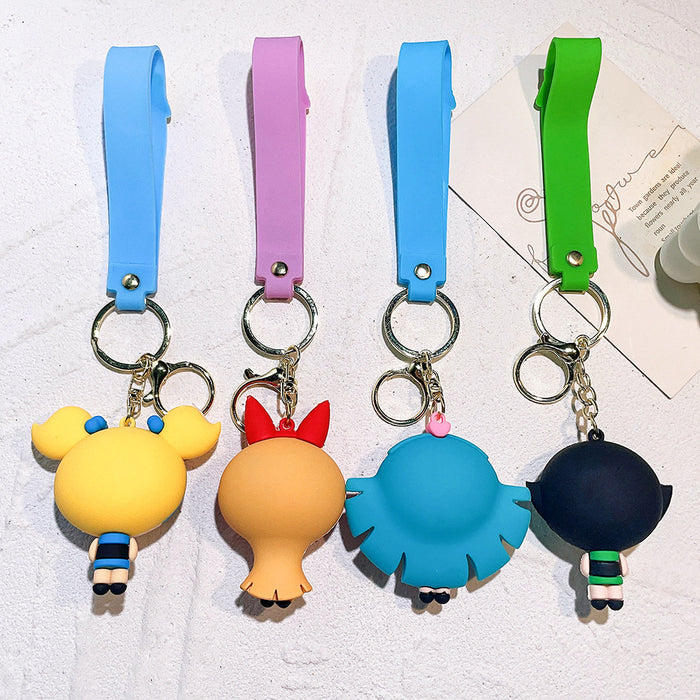 Wholesale Cartoon Silicone Doll Keychain JDC-KC-QiChao039