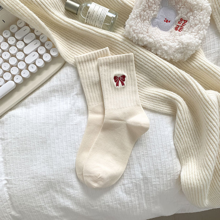 Wholesale Middle tube sock college style boneless pile sock cotton