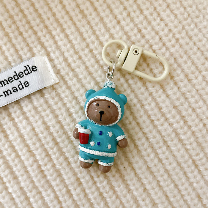 Wholesale Cartoon painted keychain pendant, cute girl heart backpack hanging accessory