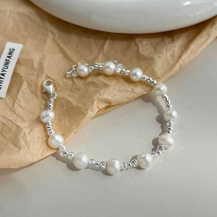 Wholesale Pure silver bracelet, bead, niche temperament, versatile accessory